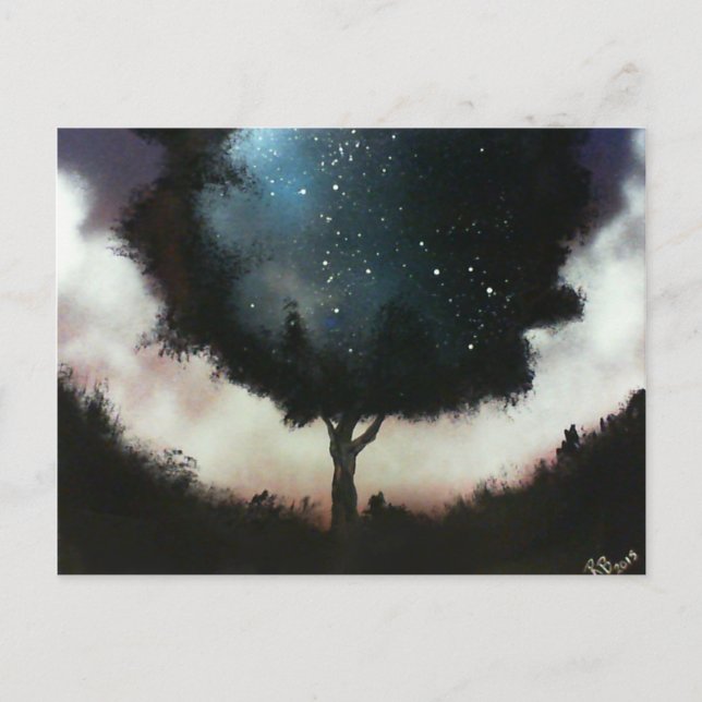 Postal Árbol de vida (Anverso)