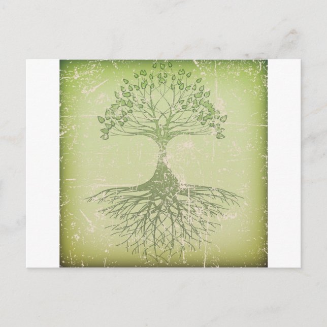 Postal Árbol de vida (Anverso)