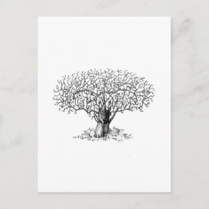 Postal Árbol de vida - animales