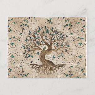 Postal Árbol de vida - Yggdrasil