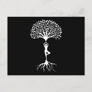 Postal Árbol de yoga Zen Nirvana Asana Meditación Budismo
