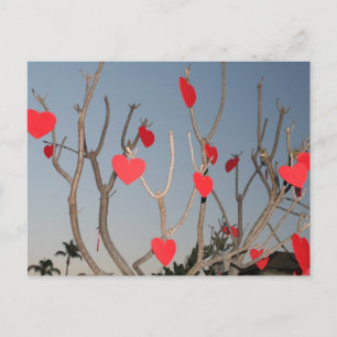 Postal Árbol del corazón