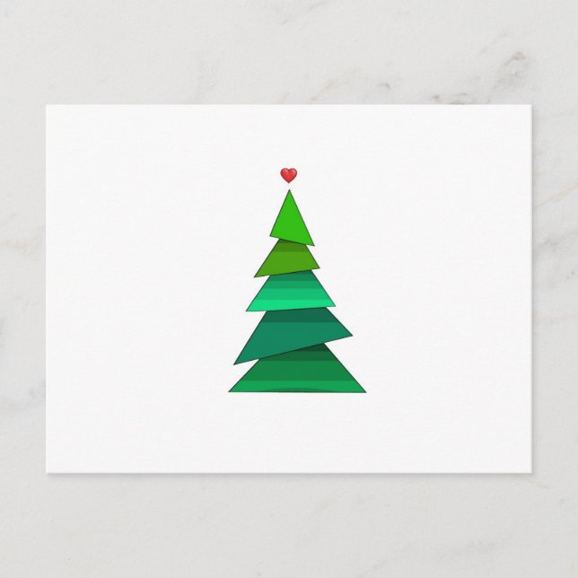 Postal Árbol del corazón (Anverso)