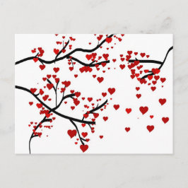 Postal Árbol del corazón