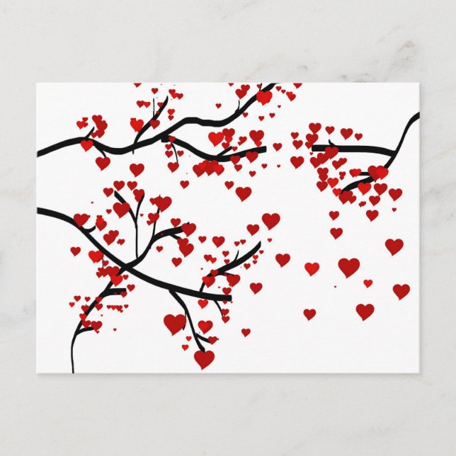 Postal Árbol del corazón (Anverso)