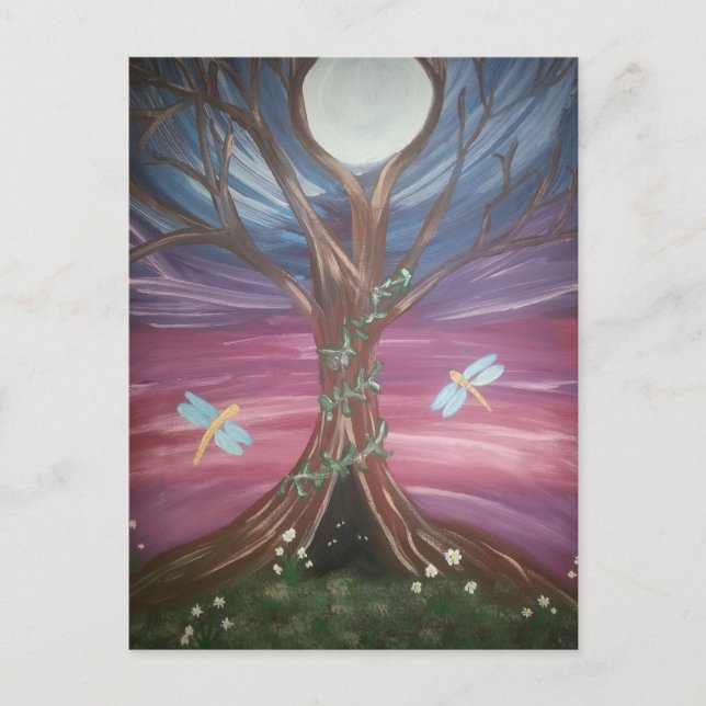 Postal árbol del dragón fly.jpg de la vida (Anverso)