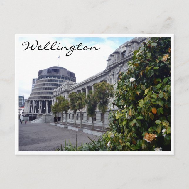 Postal árbol del parlamento de wellington (Anverso)