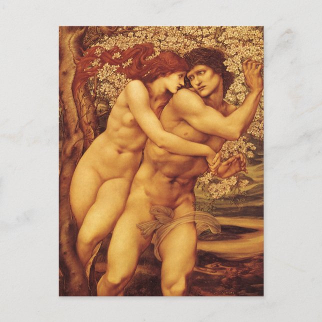 Postal Árbol del perdón, Sir Edward Coley Burne-Jones (Anverso)
