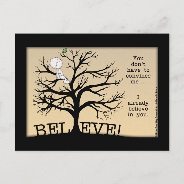 Postal Árbol en flor (Anverso)