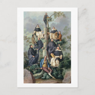 Postal Árbol familiar de la familia Sammartin, 1787