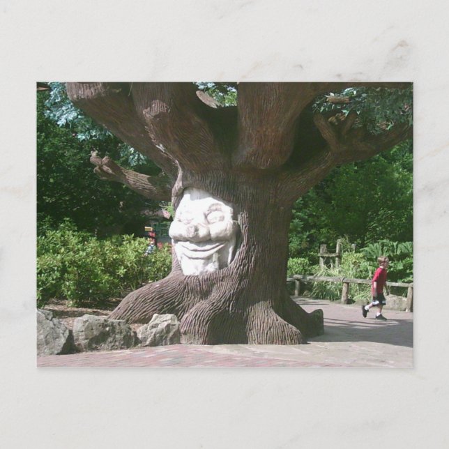 Postal Árbol feliz en las torres de Alton (Anverso)