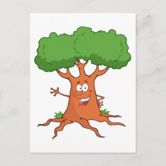 Postal árbol feliz personalizado