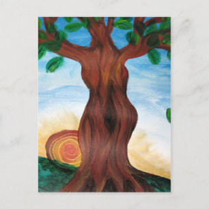 Postal Árbol femenino