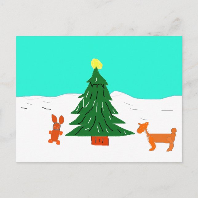 Postal Árbol forestal (Anverso)