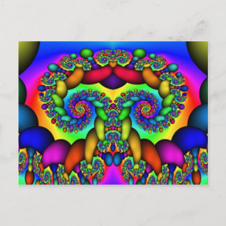 Postal Árbol fractal de vida