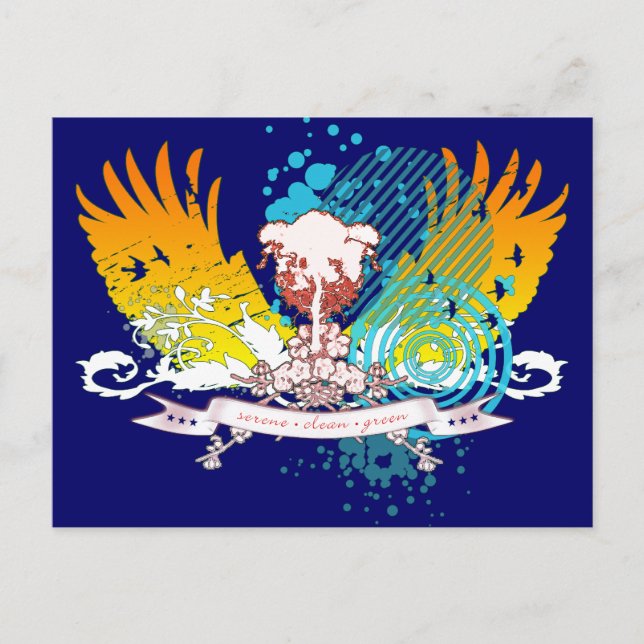 Postal árbol hi-fi. (Anverso)