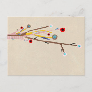 Postal Árbol Japón Ramas Delicadas