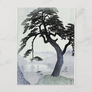 Postal Árbol japonés vintage