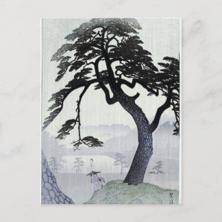 Postal Árbol japonés vintage