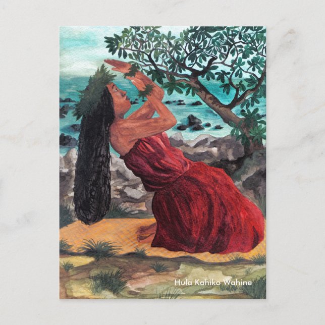 Postal árbol Kuuwehi hula kamani, (Anverso)