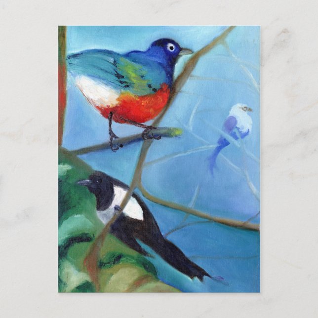Postal Árbol lleno de aves 2012 (Anverso)