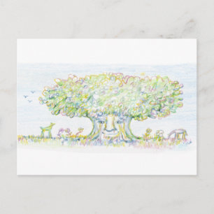 Postal Árbol maravilloso