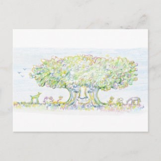 Postal Árbol maravilloso