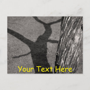 Postal Árbol muerto personalizable