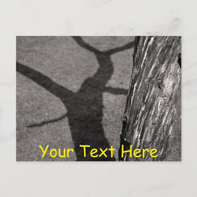 Postal Árbol muerto personalizable (Anverso)