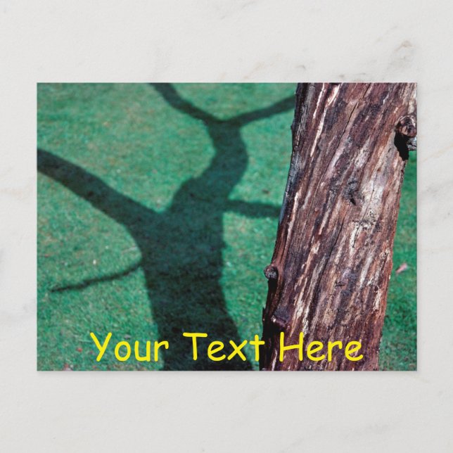 Postal Árbol muerto personalizable (Anverso)