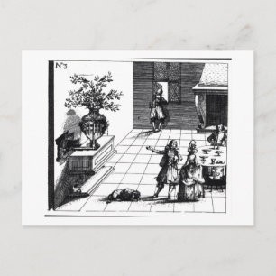 Postal Árbol musical de la canción de las aves, publicado