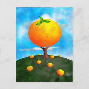 Postal Árbol naranja