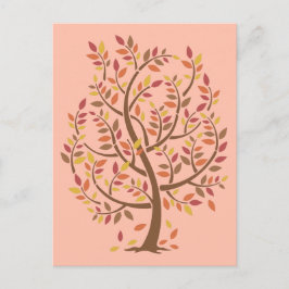 Postal Árbol otoñal