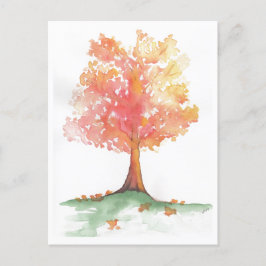 Postal Árbol otoñal