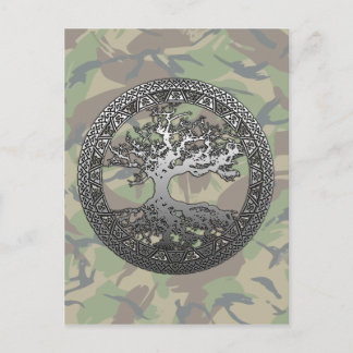 Postal Árbol plateado de la vida