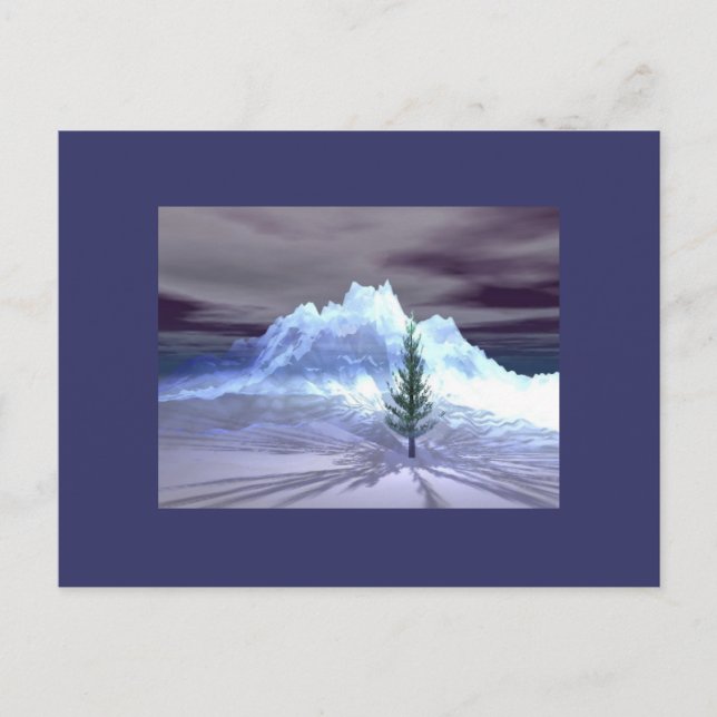 Postal Árbol solitario (Anverso)