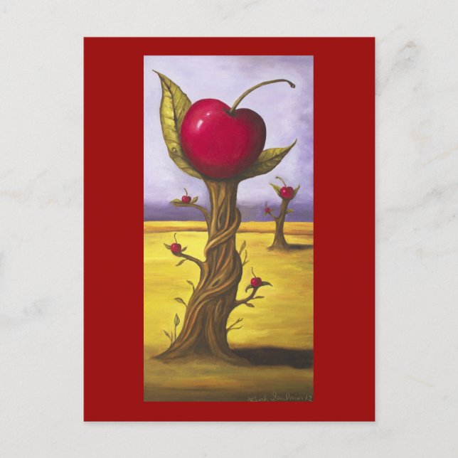 Postal Árbol surrealista (Anverso)