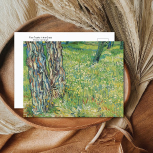 Postal Árbol Trunks Grass Vincent van Gogh
