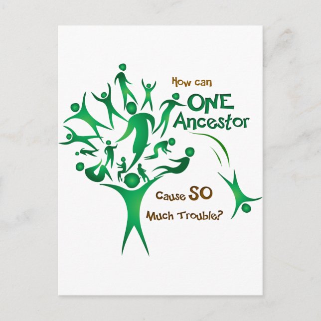 Postal Árbol Un Ancestro (Anverso)