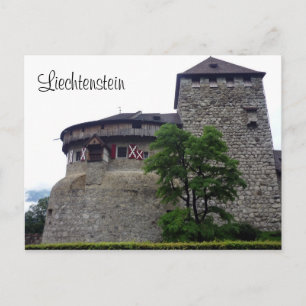 Postal árbol vaduz de castillo