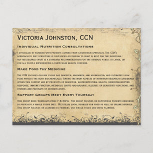 Postal Árbol vintage de corazón verde esmeralda