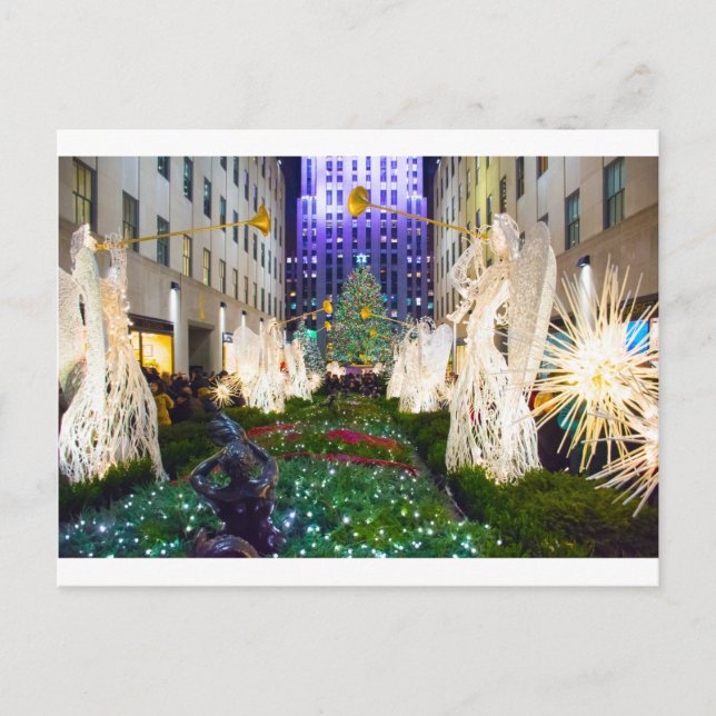 Postal Árbol y ángeles 2015 (Anverso)