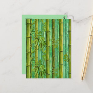 Postal Arboleda Cálida Fría de Bambú
