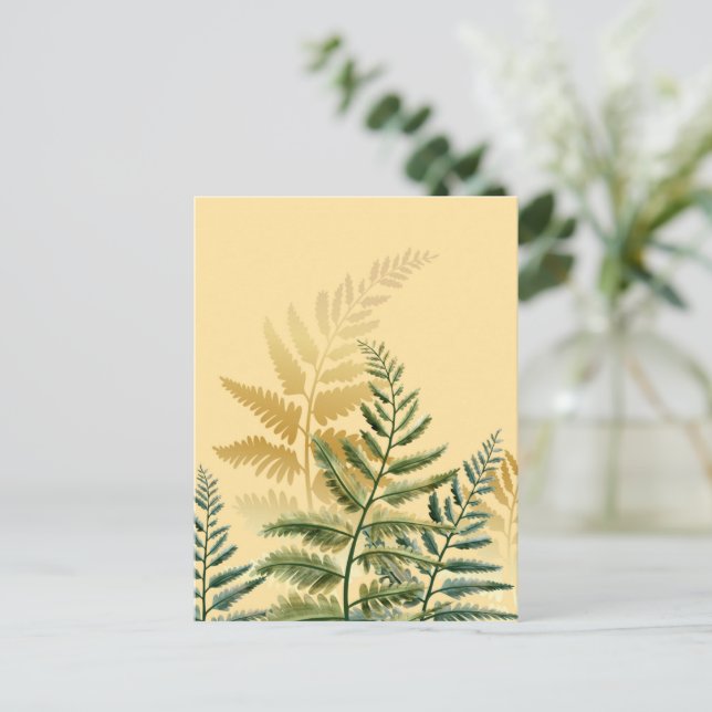 Postal Árboles acuarelas 2 (Anverso de pie)