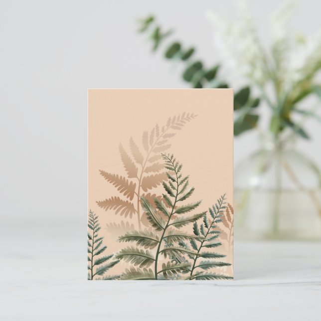 Postal Árboles acuarelas 4 (Anverso de pie)