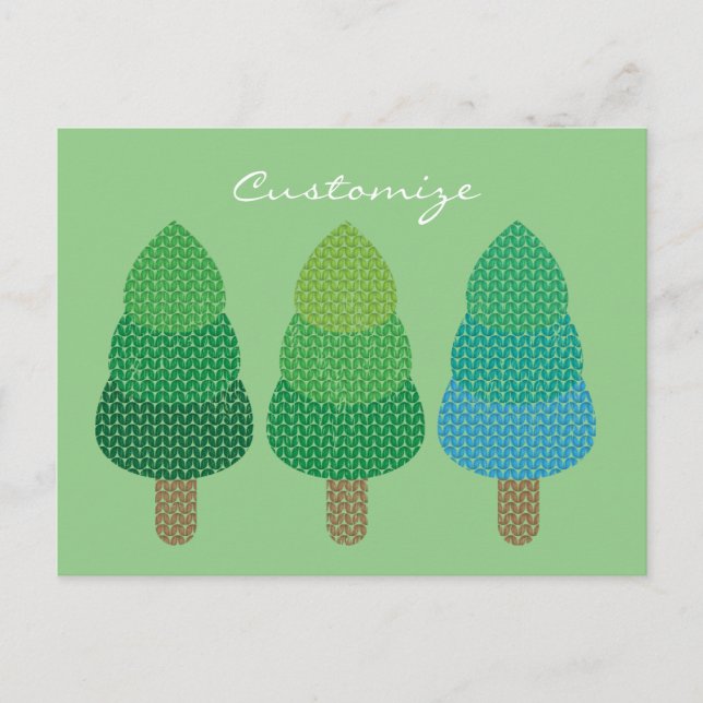 Postal Árboles de bosques verdes Thunder_Cove (Anverso)