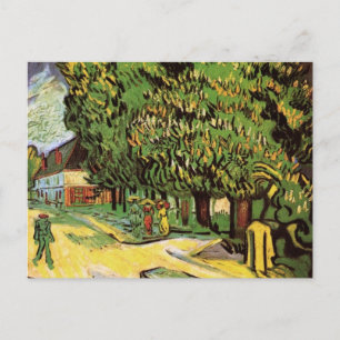 Postal Árboles de castaño en flor por Vincent van Gogh