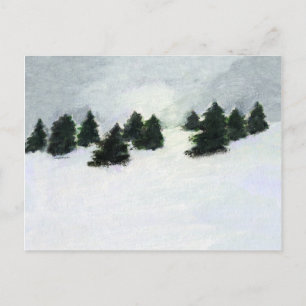 Postal Árboles de invierno