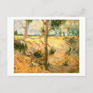 Postal Árboles en un campo en un día soleado, Bella Artes