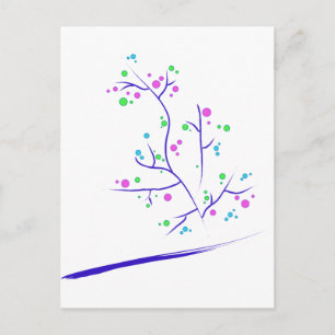 Postal Árboles esa felicidad